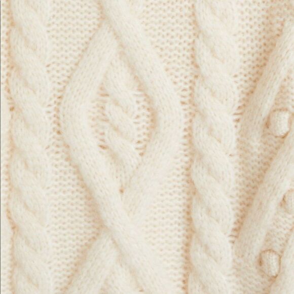 Mango Knitted Chunky Braided Sweater New - Picture 6 of 7